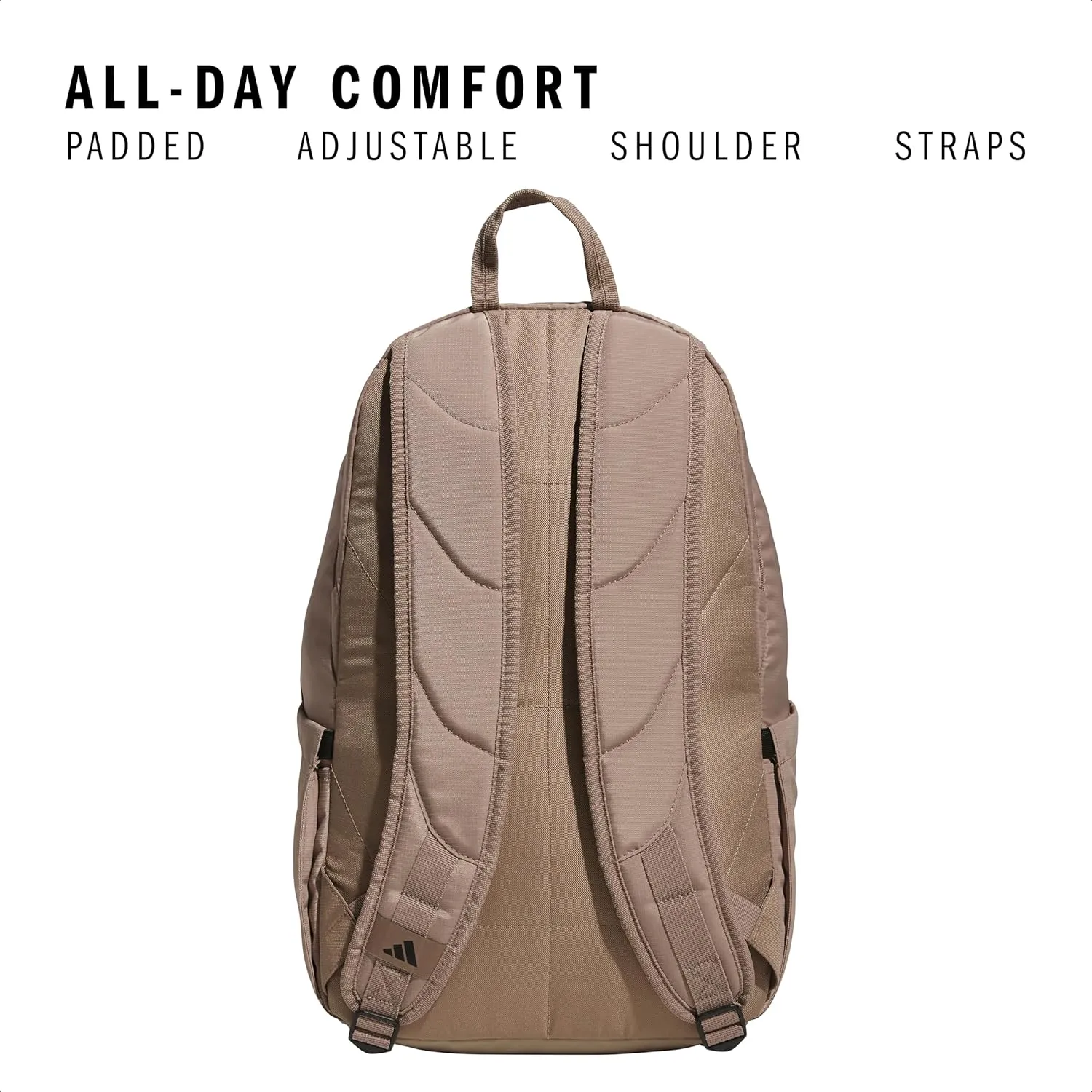 adidas Defender 5 Team Sports Backpack (33L) Durable Large Athletic Gym Laptop Travel Bag, Chalky Brown/Gunmetal, One Size