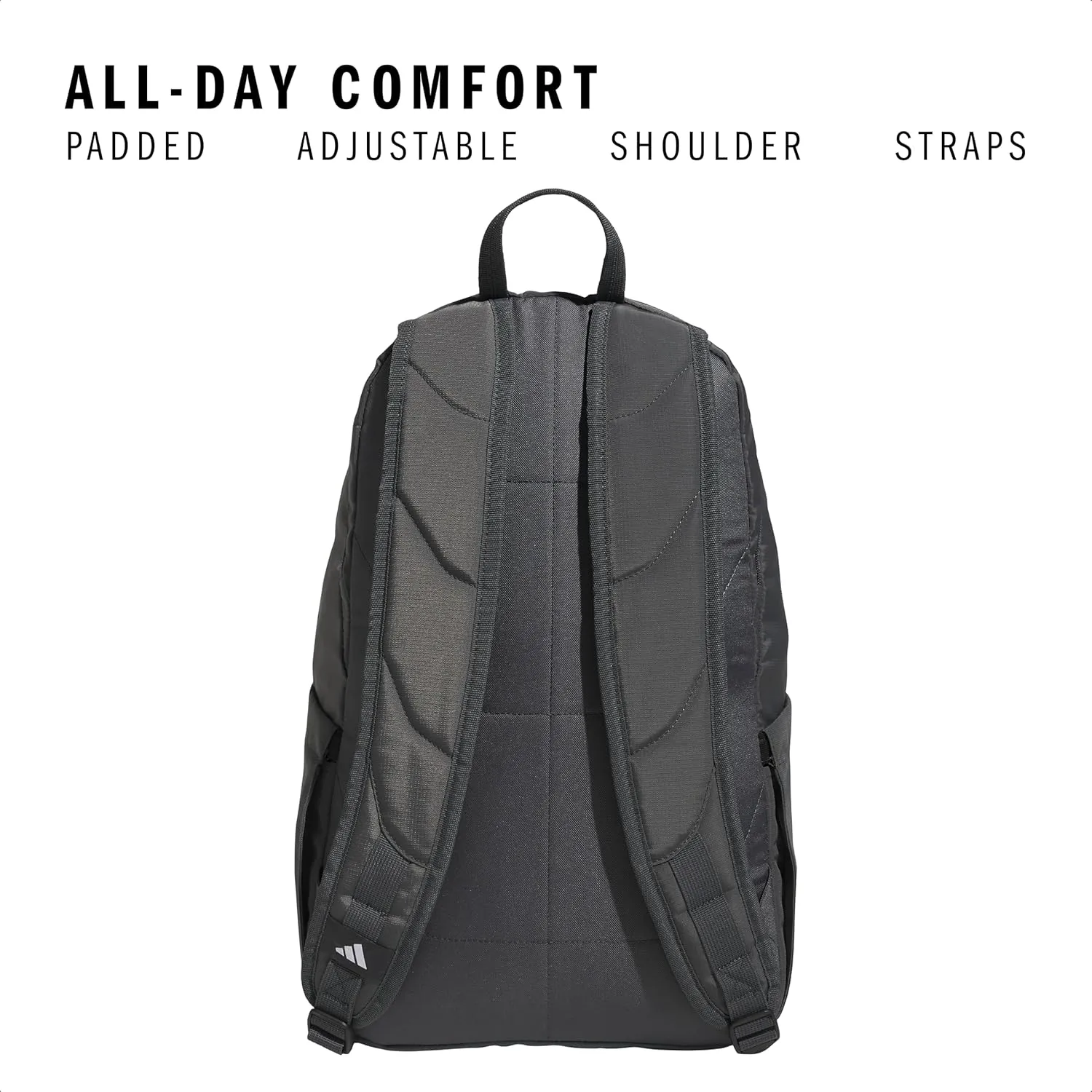 adidas Defender 5 Team Sports Backpack (33L) Durable Large Athletic Gym Laptop Travel Bag, Dark Grey, One Size