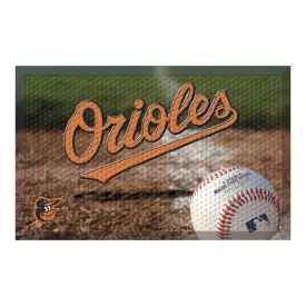 Baltimore Orioles Rubber Scraper Door Mat