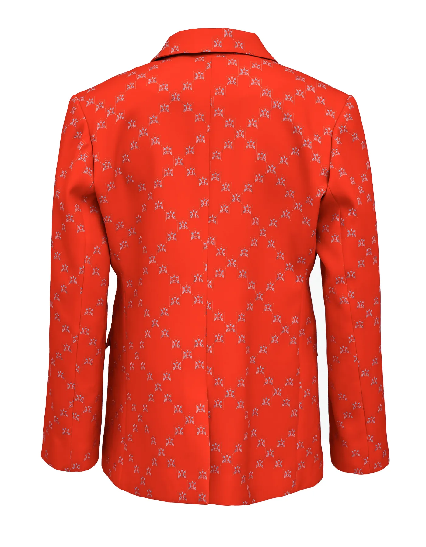 Ban-Doh Classic Floral Suit Jacket (Red)