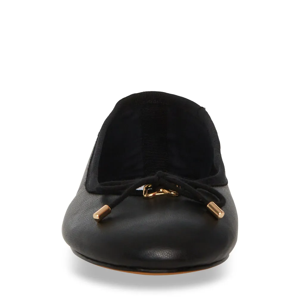 Blossoms Ballerina BLACK LEATHER