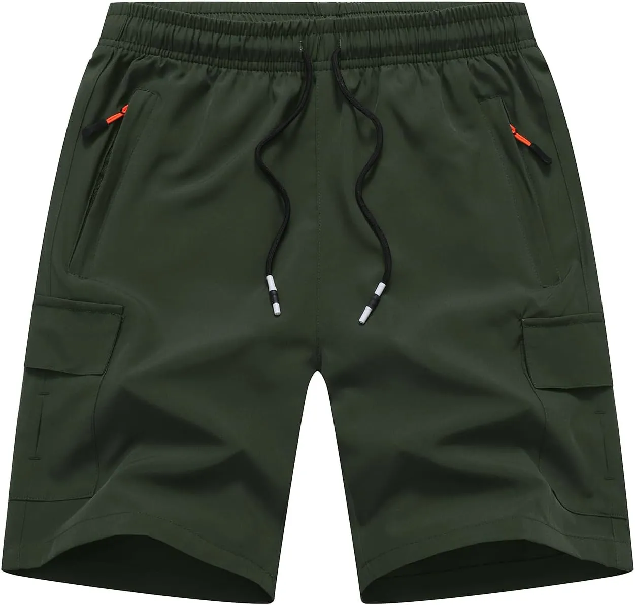 Boys Cargo Shorts Youth Quick Dry Lightweight Pull-On Hiking Shorts for Sports Outdoor with Zipper Pockets