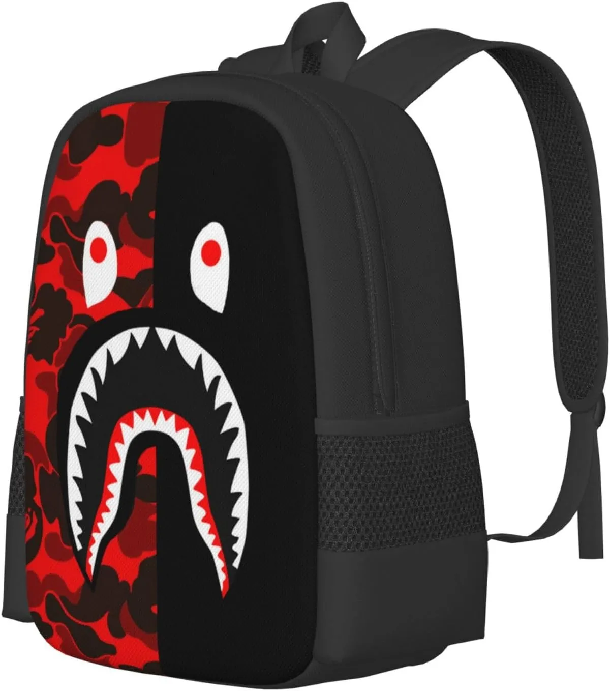 Camo Shark Backpack Travel laptop bag Stylish and durable both for men and women 17 inch