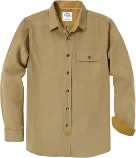 Dubinik? Mens Flannel Shirts Long Sleeve Flannel Shirt for Men Casual Button Down Brushed 100% Cotton Shirt