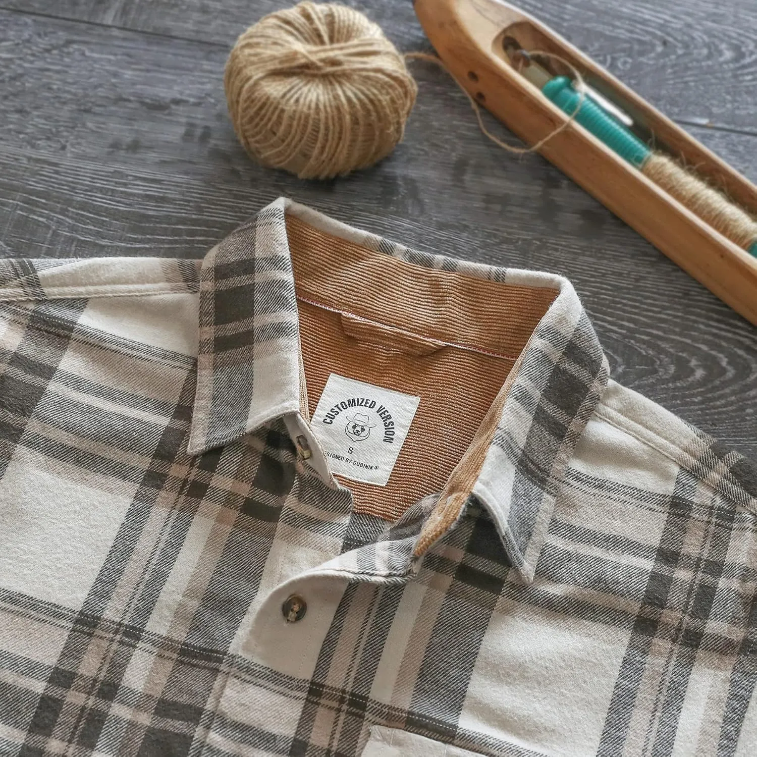 Dubinik? Mens Flannel Shirts Long Sleeve Flannel Shirt for Men Casual Button Down Brushed 100% Cotton Shirt