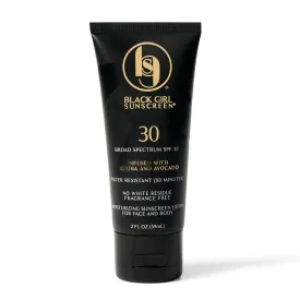 Face & Body Moisturizing Sunscreen Lotion SPF 30, No White-Residue for Melanin Rich Skin (2 Fl. Oz.)