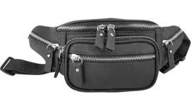 Heavy Metal Zippered Belt Bag