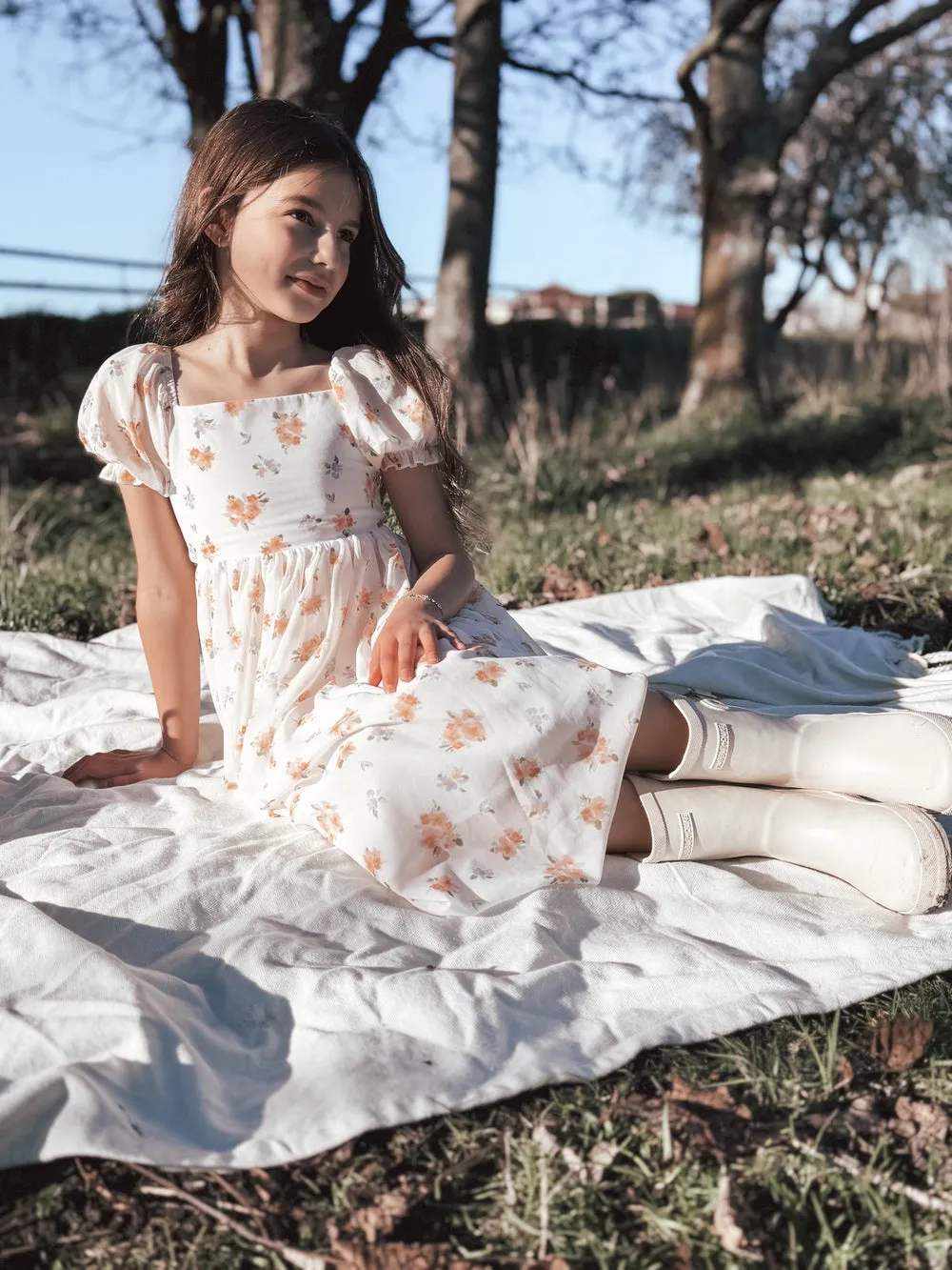 Imogen Floral Girls Dress