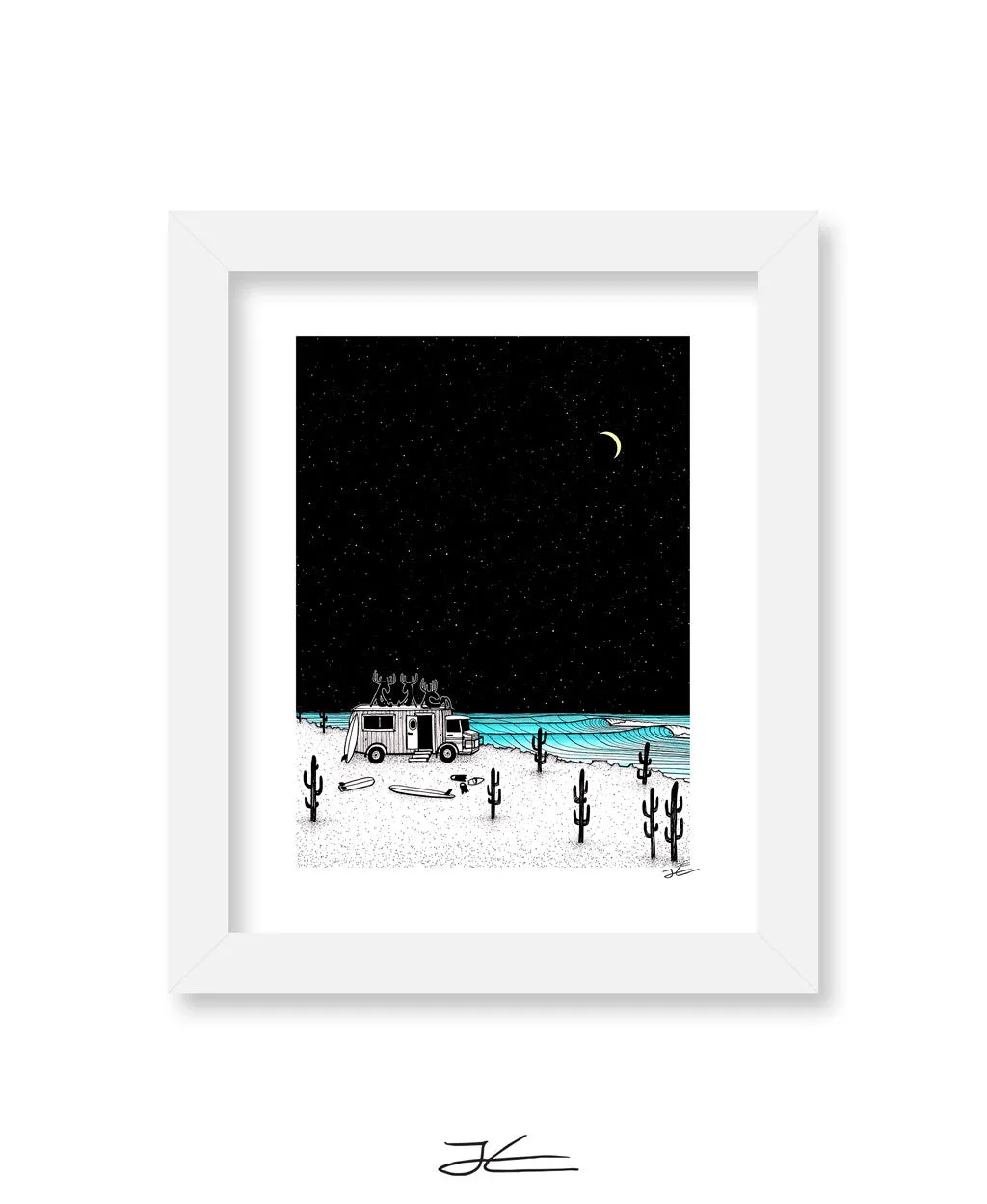 Moose Night Out - Print/ Framed Print