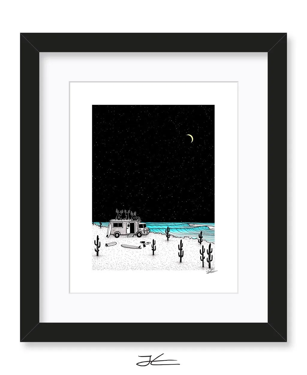 Moose Night Out - Print/ Framed Print