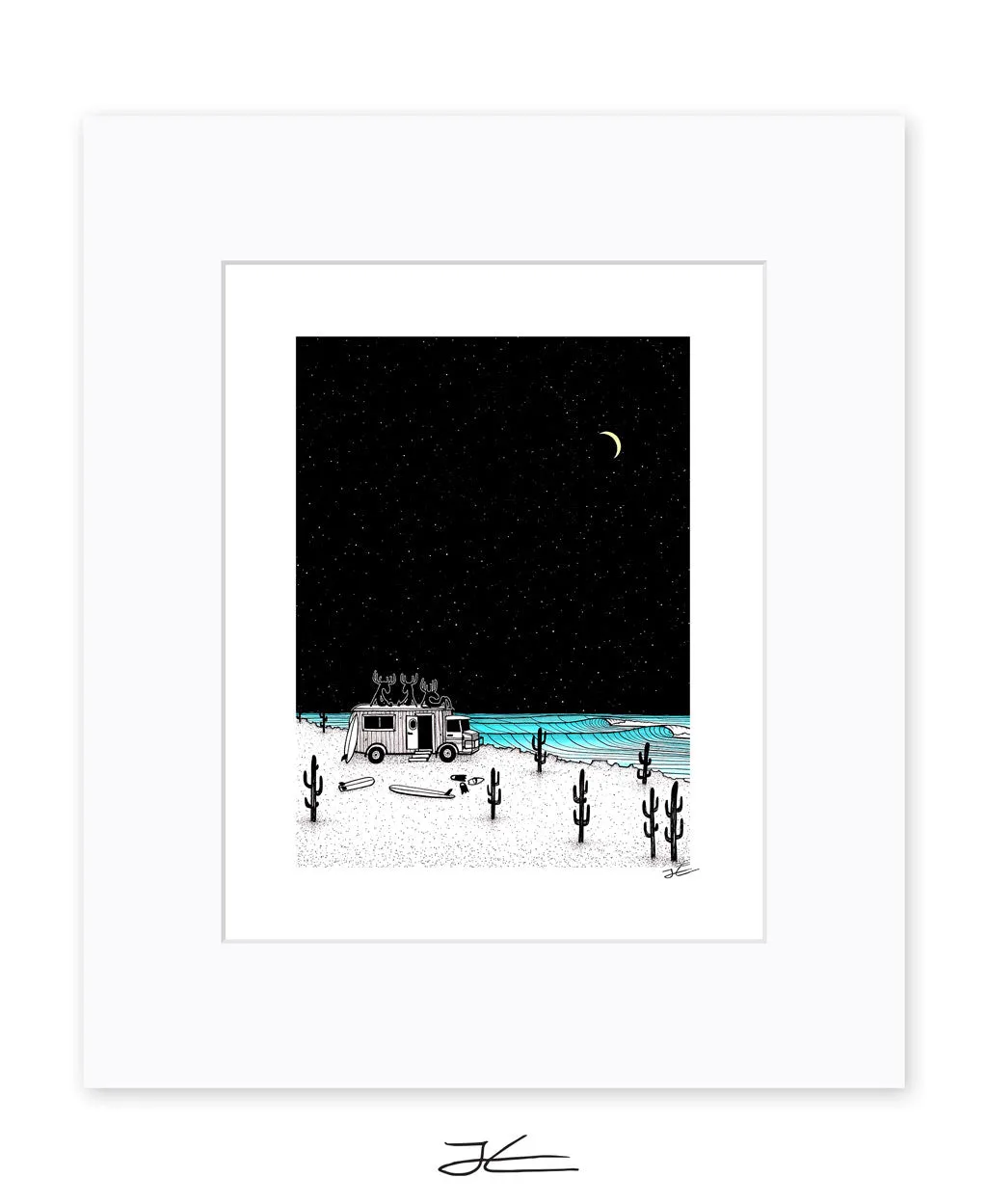 Moose Night Out - Print/ Framed Print