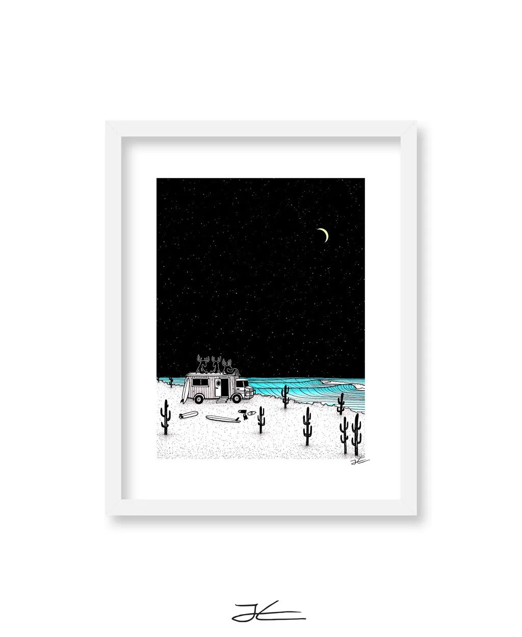 Moose Night Out - Print/ Framed Print
