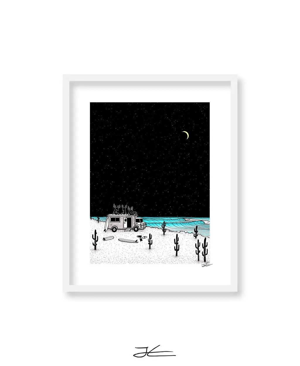Moose Night Out - Print/ Framed Print