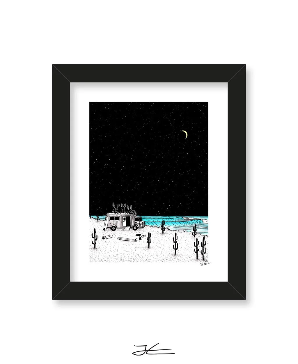 Moose Night Out - Print/ Framed Print