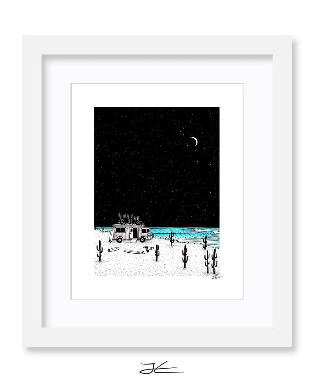 Moose Night Out - Print/ Framed Print