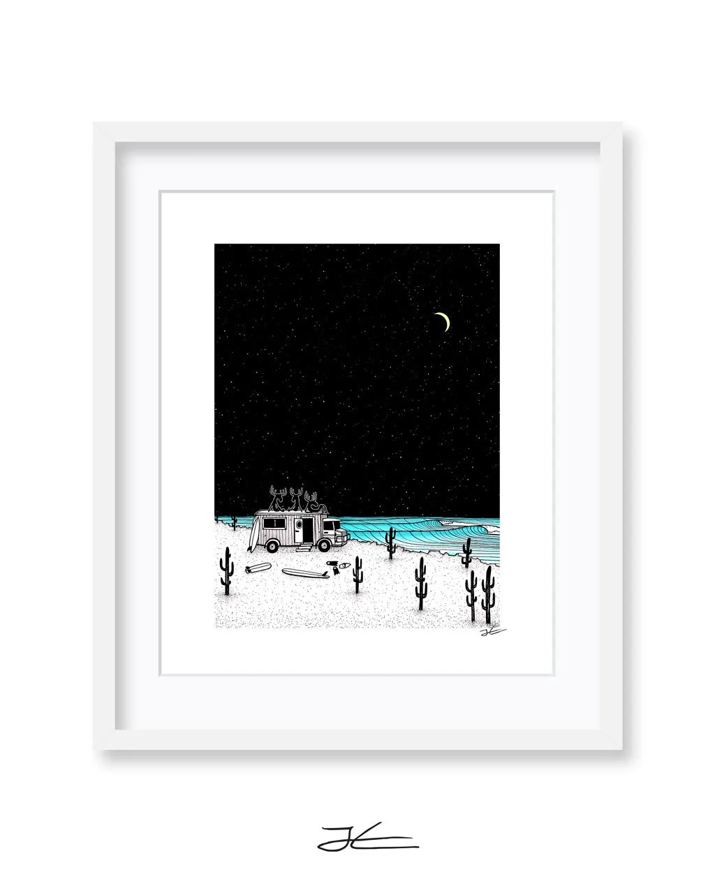 Moose Night Out - Print/ Framed Print