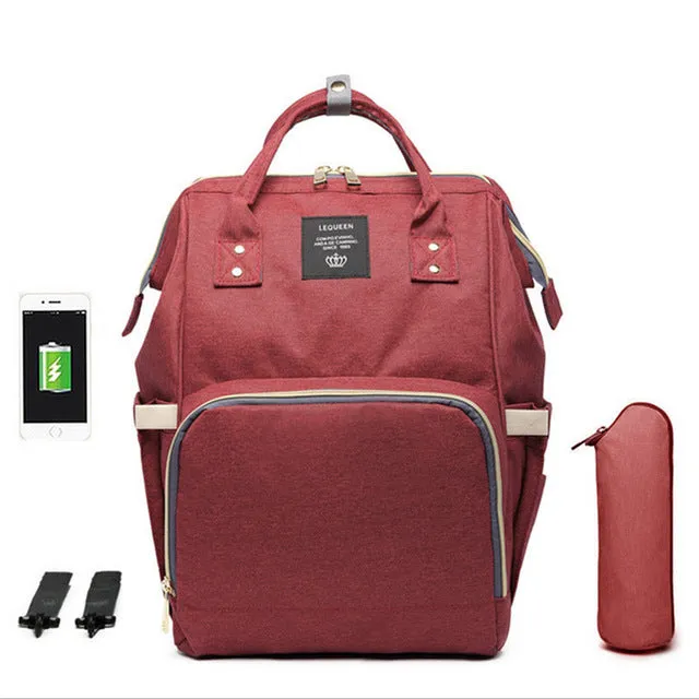 Premium Diaper Bag With USB d1